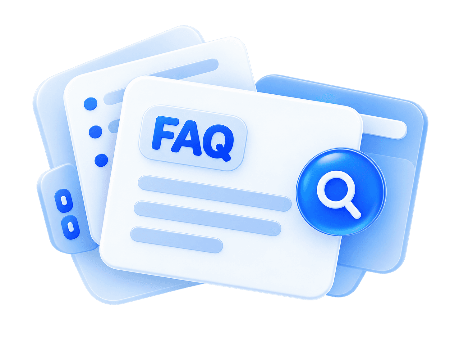 Ilustrasi dokumen FAQ dan pencarian